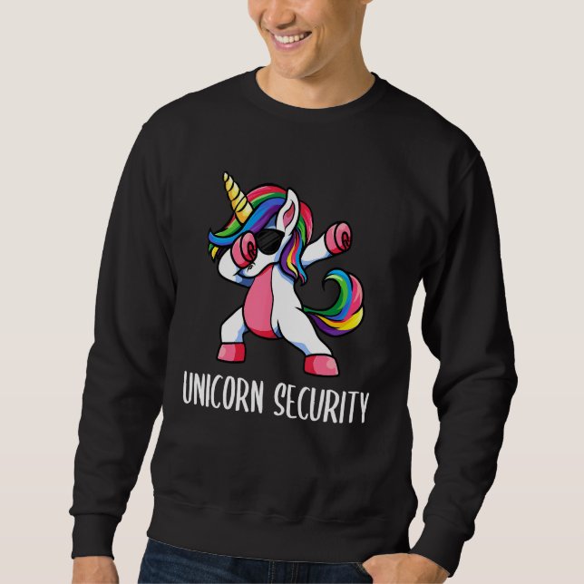 Halloween Vater Tochter Adult Kostüm, Einhorn Secu Sweatshirt (Vorderseite)