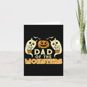Halloween-Vater von Monstern Funny-Familienkostüm Karte