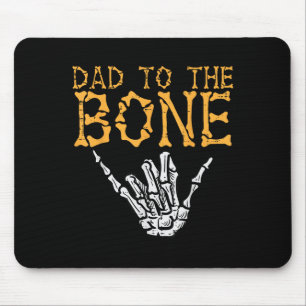 Halloween Vater zu Knochen Skelett Hand Fun Papa C Mousepad
