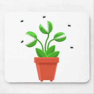 halloween venus fly trap mousepad