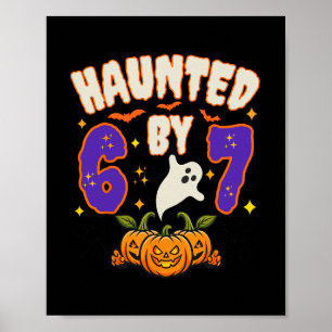 Halloween Verflucht 67 Nummer 67 Sechs Sieben Meme Poster