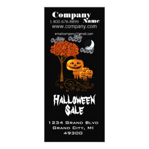 Halloween-Verkaufsregalkarte Werbekarte