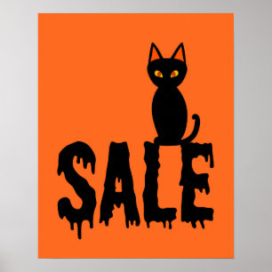 Halloween-Verkaufszeichen, Boutique-Verkaufsschild Poster