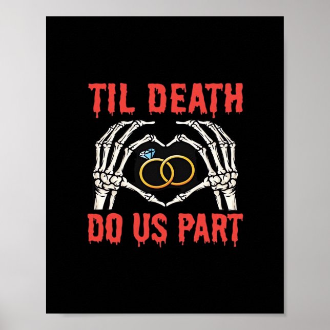 Halloween Verlobung Til Death Do us Part Poster (Vorne)