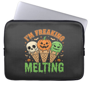 Halloween verrückt schmelzendes Eis Laptopschutzhülle