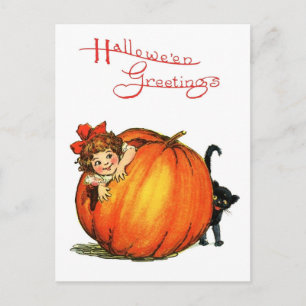 Halloween Versteckspiel Postkarte