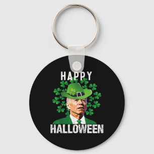 Halloween verwirrt lustig Joe Biden St Patricks Da Schlüsselanhänger