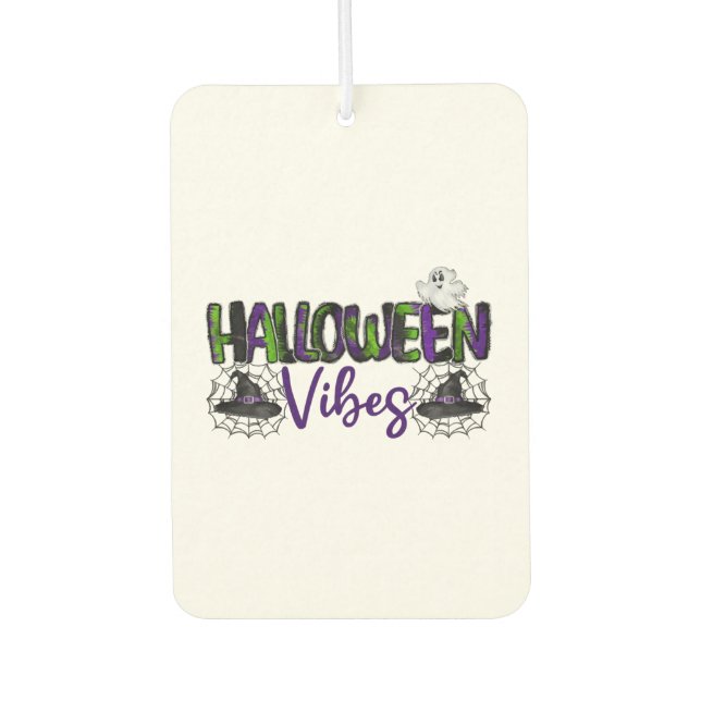 Halloween-Vibes Autolufterfrischer (Vorderseite)