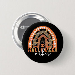 Halloween Vibes Boho Regenbogen Fall Spooky Button