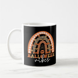 Halloween Vibes Boho Regenbogen Fall Spooky Kaffeetasse