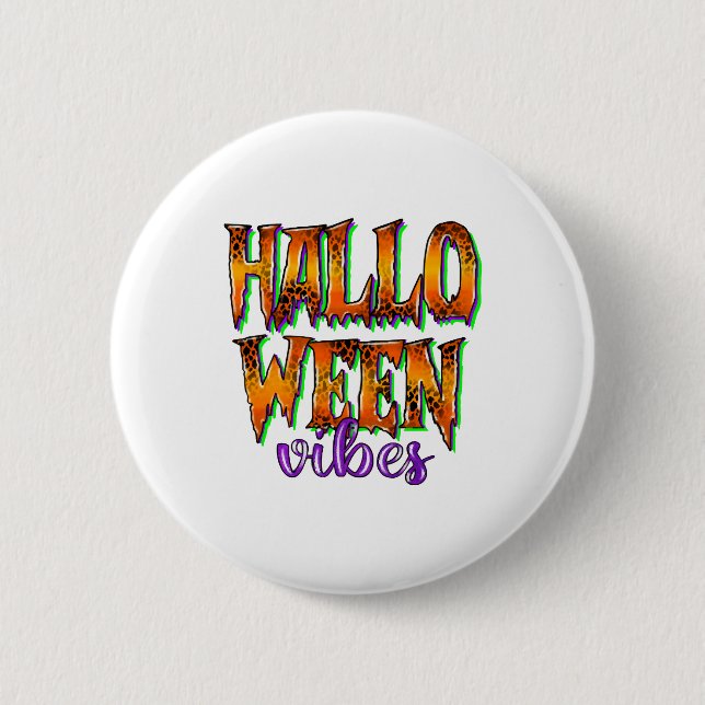 Halloween Vibes  Button (Vorderseite)
