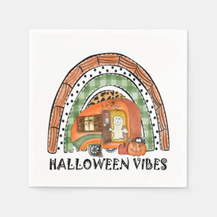 Halloween Vibes - Orange Rainbow Serviette