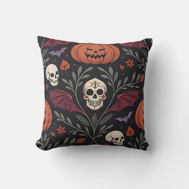 Halloween Vibes Pattern Kissen (Vorderseite)