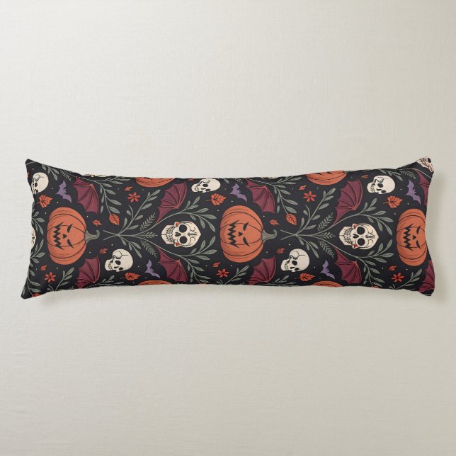 Halloween Vibes Pattern Seitenschläferkissen (Vorderseite)