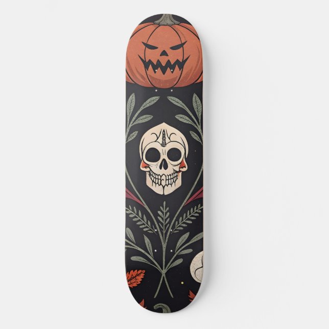 Halloween Vibes Pattern Skateboard (Vorderseite)
