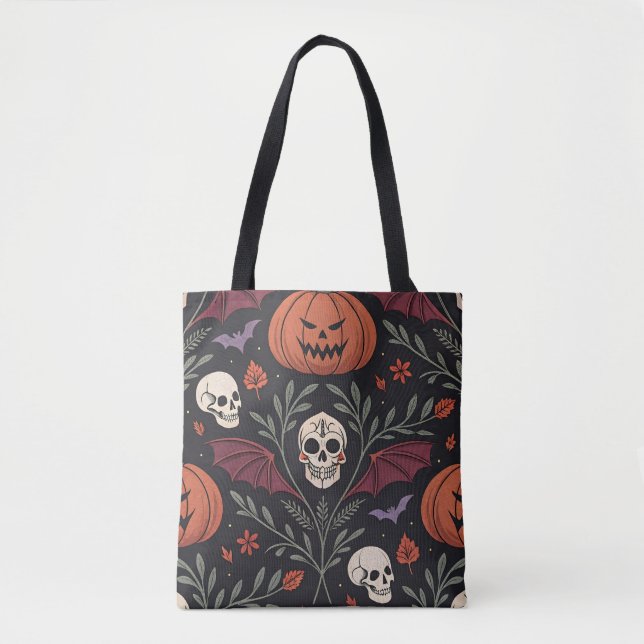 Halloween Vibes Pattern Tasche (Vorderseite)