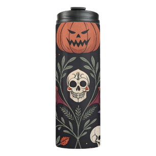 Halloween Vibes Pattern Thermosbecher