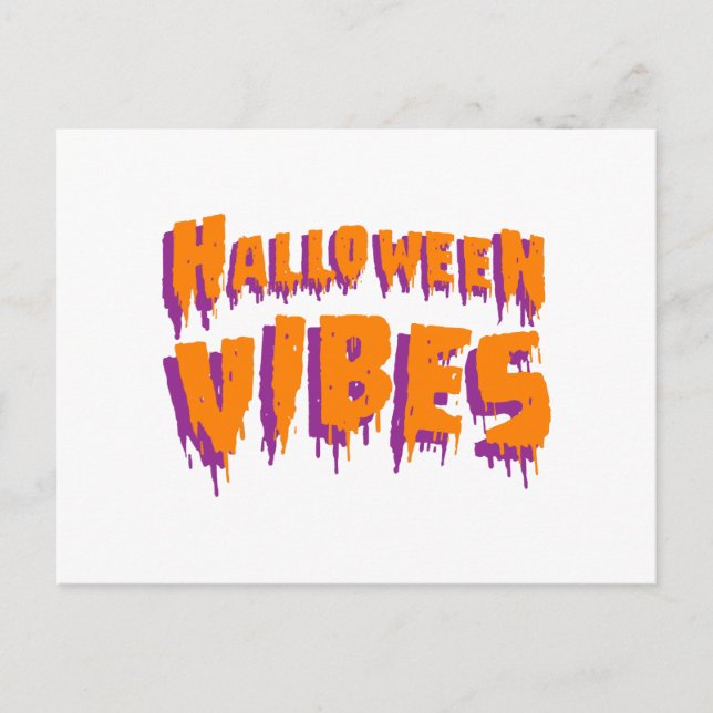 Halloween Vibes Postkarte (Vorderseite)