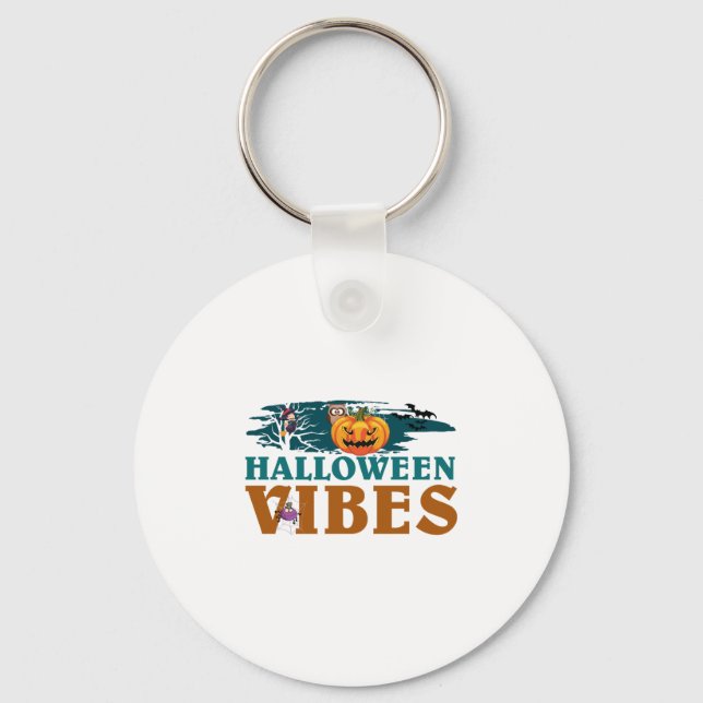Halloween Vibes        Schlüsselanhänger (Vorderseite)