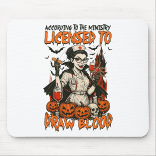 Halloween Vibes Spooky Season Krankenschwester liz Mousepad