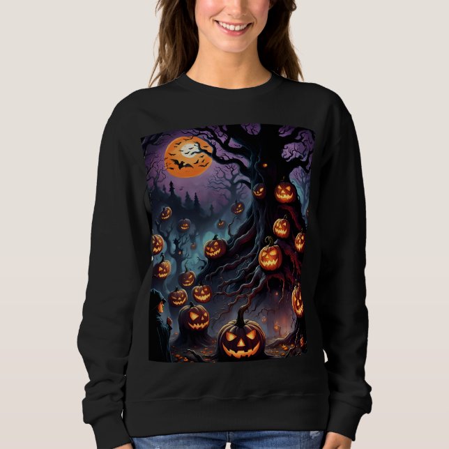 Halloween Vibes + Sweatshirt (Vorderseite)