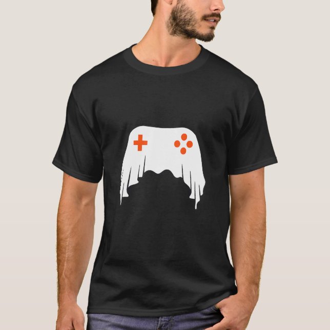 Halloween-Videospiel-Geister-Controller T-Shirt (Vorderseite)
