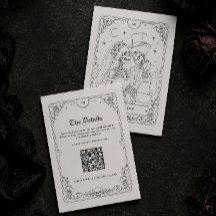 Halloween viktorianische gothische Hochzeitsdetail