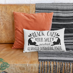 Halloween Vintag Black Cat Lendenkissen