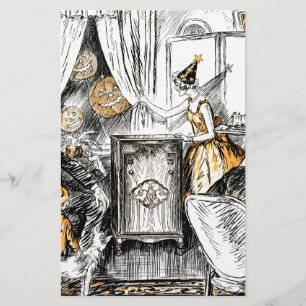 Halloween Vintag Flappers Briefpapier
