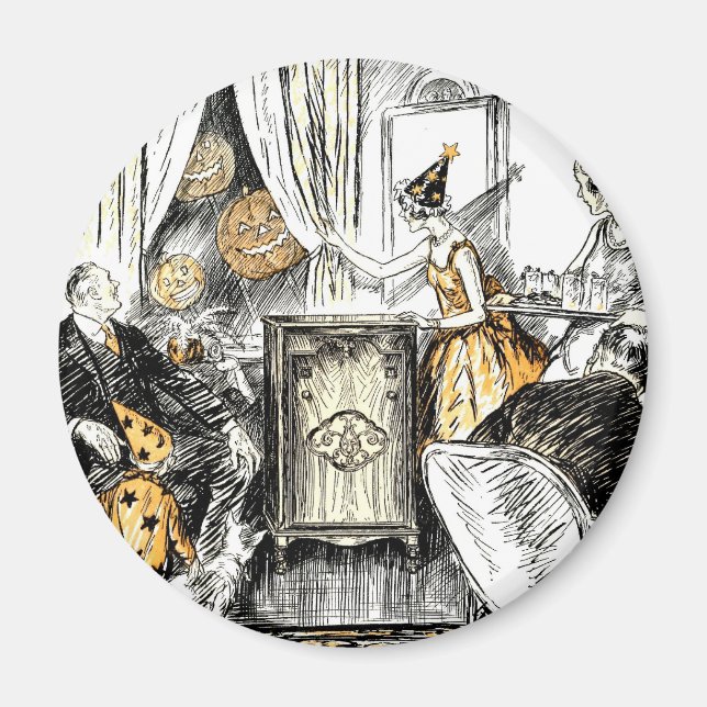 Halloween Vintag Flappers Magnet (Vorne)