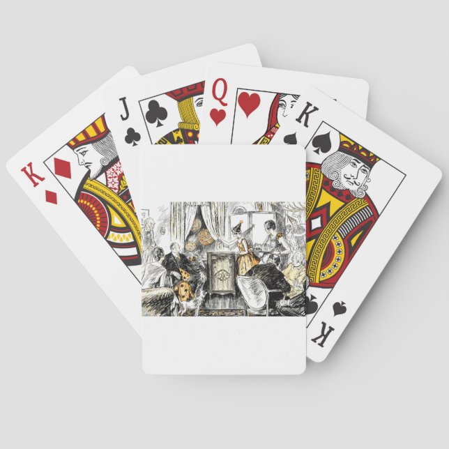 Halloween Vintag Flappers Spielkarten (Rückseite)