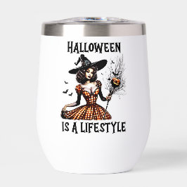 Halloween-Vintage Button-Up-Hexen