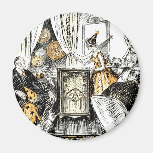 Halloween Vintage Flapper Magnet