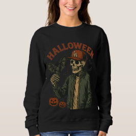 Halloween Vintage - Gruseliger Skelett Sweatshirt