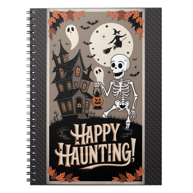 Halloween Vintage Notizblock (Vorderseite)