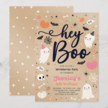 Halloween Vintage Pink Gespenst Geburtstag Spookta