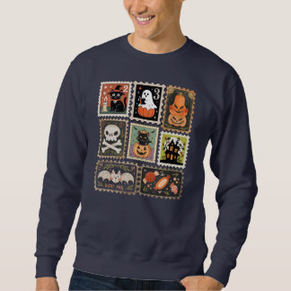 Halloween Vintages Sweatshirts de timbre, saison É