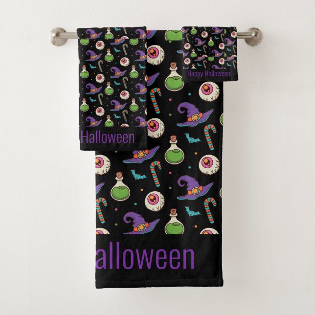 Halloween violet amusant, Bouteille de cuisine mag (En situation)