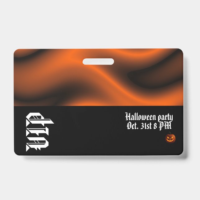 Halloween VIP-Abzeichen Ausweis (Vorderseite)