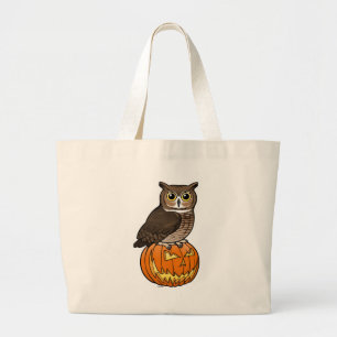 Halloween-Virginia-Uhu Jumbo Stoffbeutel