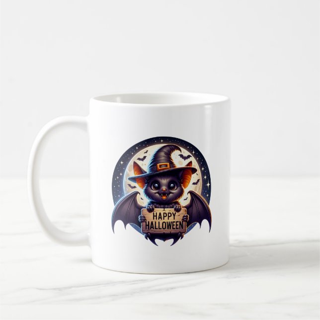 Halloween Vleermuis Kaffeetasse (Links)