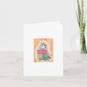 Halloween-Vogelscheuche Karte