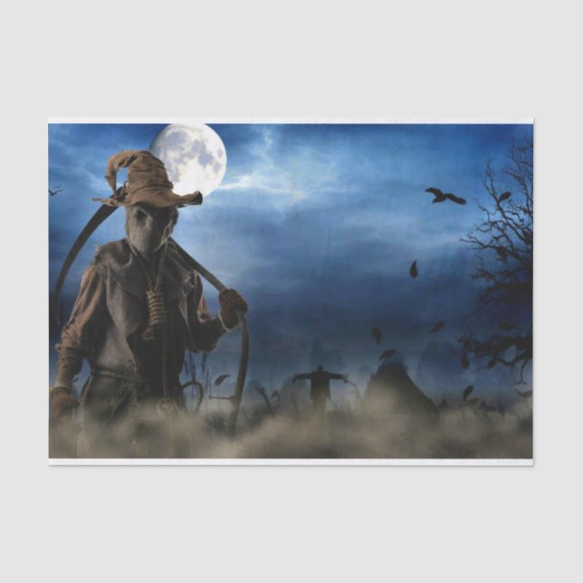 Halloween-Vogelscheuche-Seidenpapier Seidenpapier (Vorderseite)