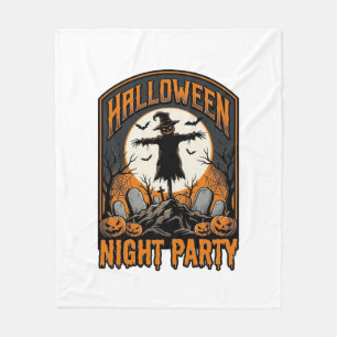 Halloween-Vogelscheuchen-Shirt Vintage-Friedhof-Pa Fleecedecke