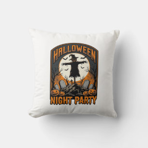 Halloween-Vogelscheuchen-Shirt Vintage-Friedhof-Pa Kissen