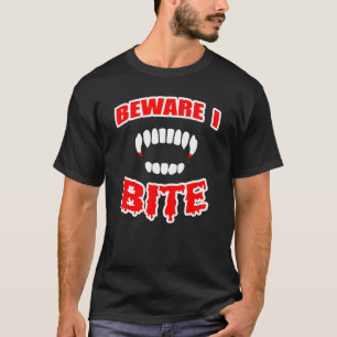 Halloween Vorsicht, ich beiße Vampirjungen Mädchen T-Shirt