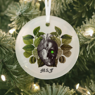 Halloween-Wald Ornament Aus Glas