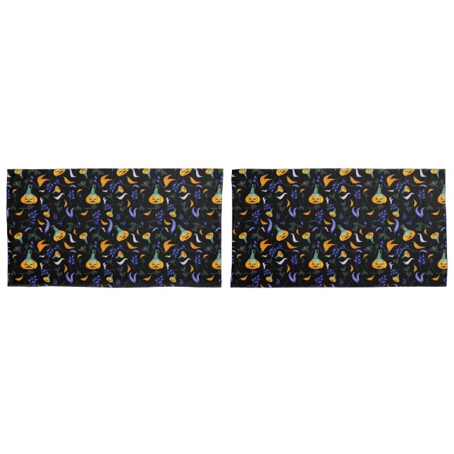 Halloween-Waldpillowcases Kissenbezug (Vorderseite-Set)