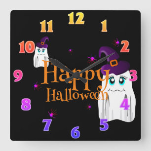 Halloween Wall Clock Quadratische Wanduhr