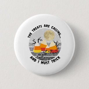 Halloween Wandern Funny Wiker Nature Lover Camping Button